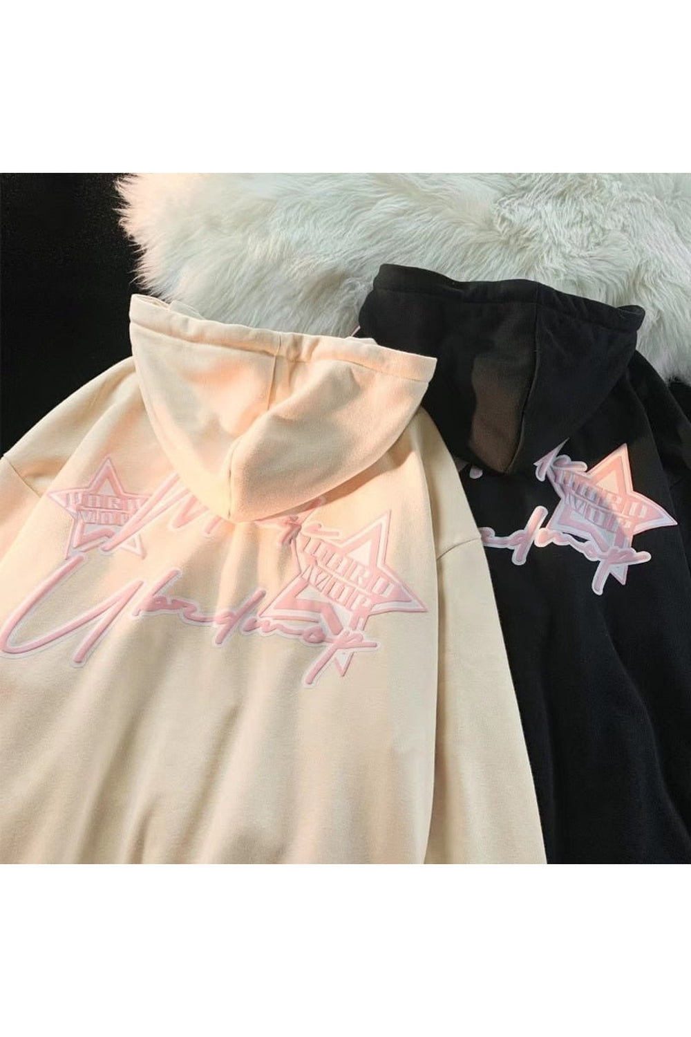 Fall Y2k Star Zip Up Hoodie