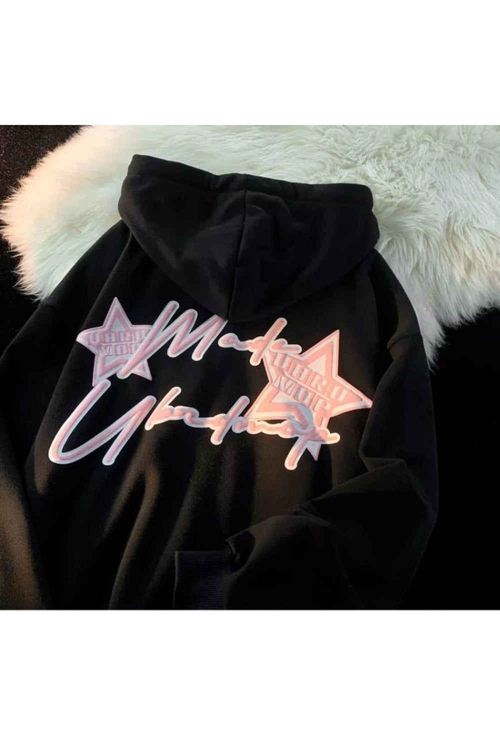 Fall Y2k Star Zip Up Hoodie