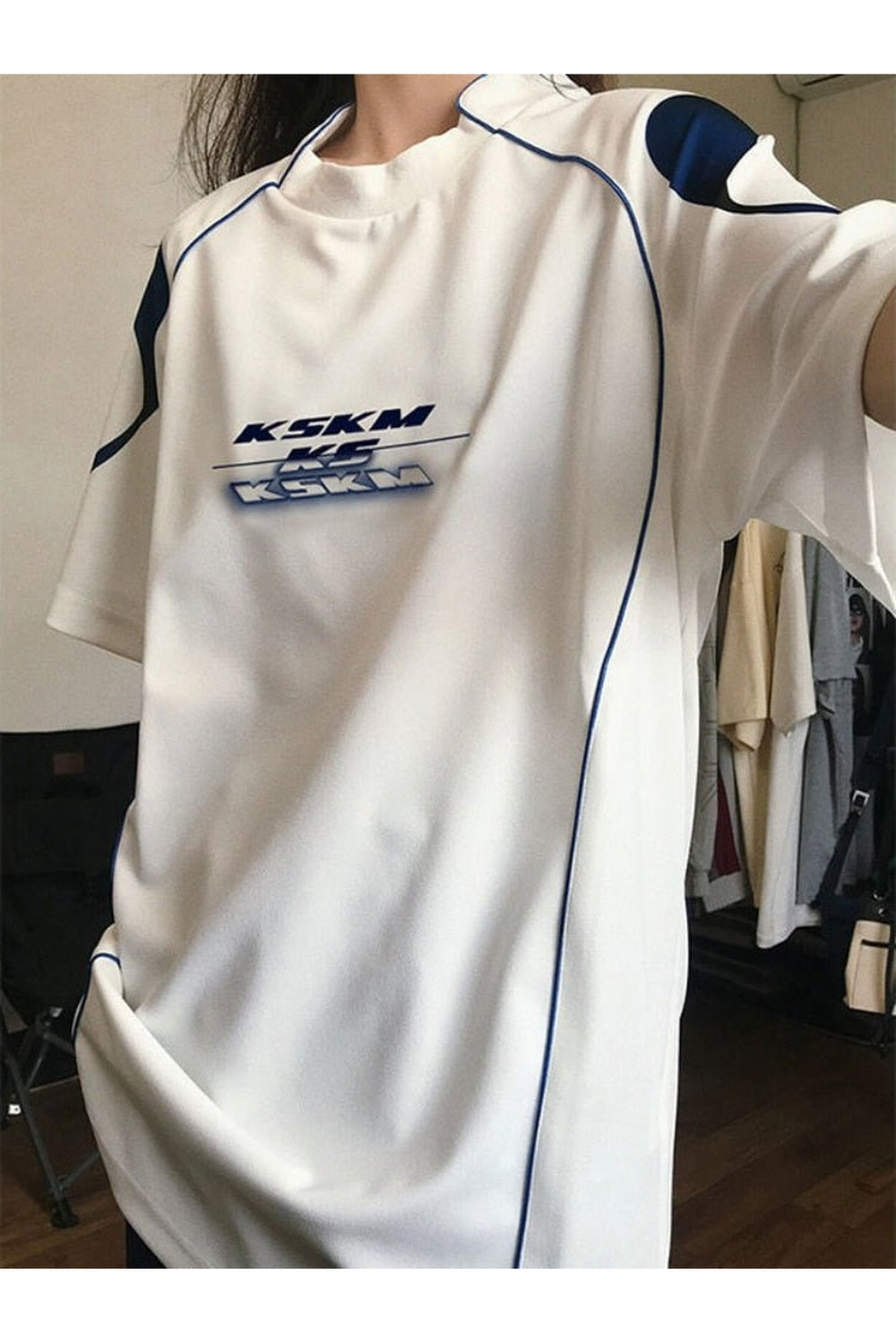 T-shirt surdimensionné style streetwear Y2K