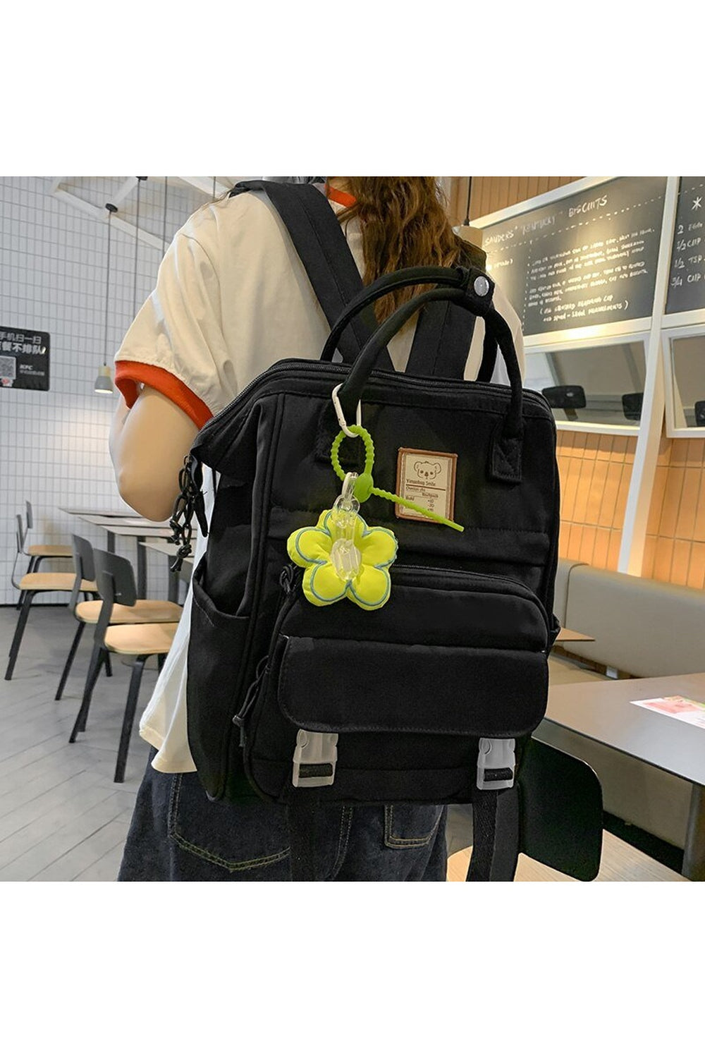 Yellow College Laptop Backpack