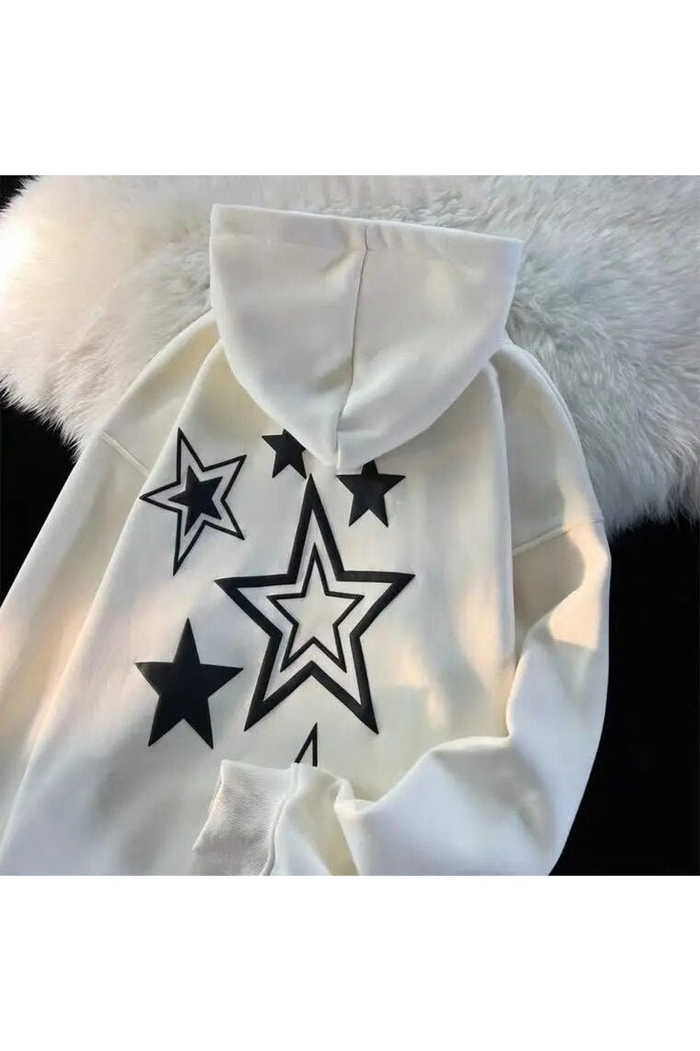 Fall Zip-up Star Hoodie Jacket