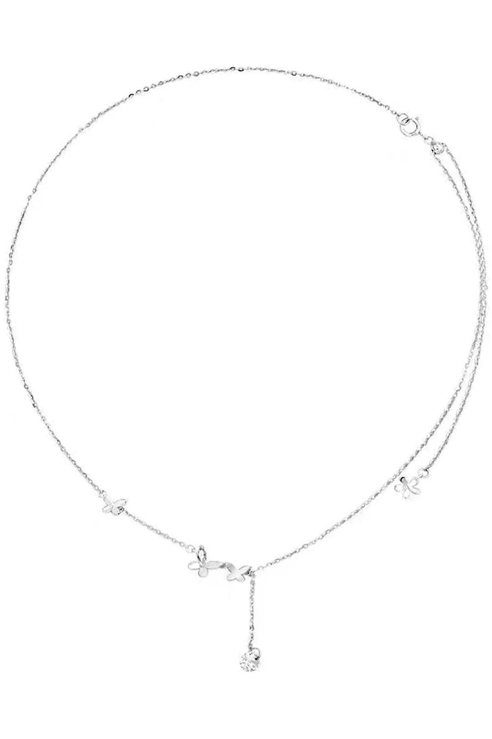 Collier papillon en zircon