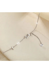 Collier papillon en zircon